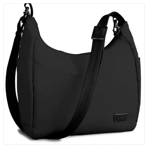 RFID CitySafe 400 GII Anti-theft Oversized Sleek Nylon Hobo Crossbody By PacSafe - Picture 1 of 8